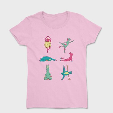 Tricou Femei, Animals Doing Yoga