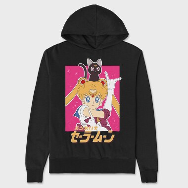 Sailor Moon 5, Hanorac Oversize Barbati (Unisex)