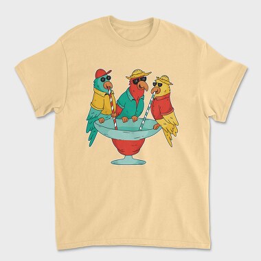 Tricou Barbati (Unisex), Parrots Drinking