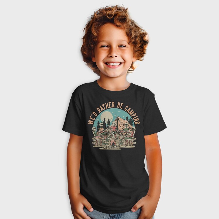 Wed Rather Be Camping, Tricou Copii