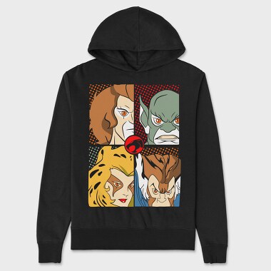 Neon Wolf Howl 10, Hanorac Oversize Barbati (Unisex)