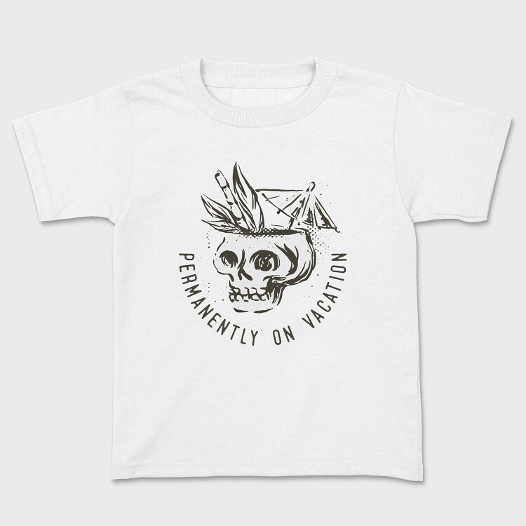 Summer Vacation Skull, Tricou Copii