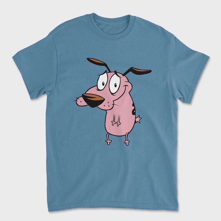 Tricou Barbati (Unisex), Cartoon Retro Courage the Cowardly Dog 5