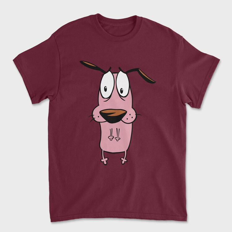 Tricou Barbati (Unisex), Cartoon Retro Courage the Cowardly Dog 6