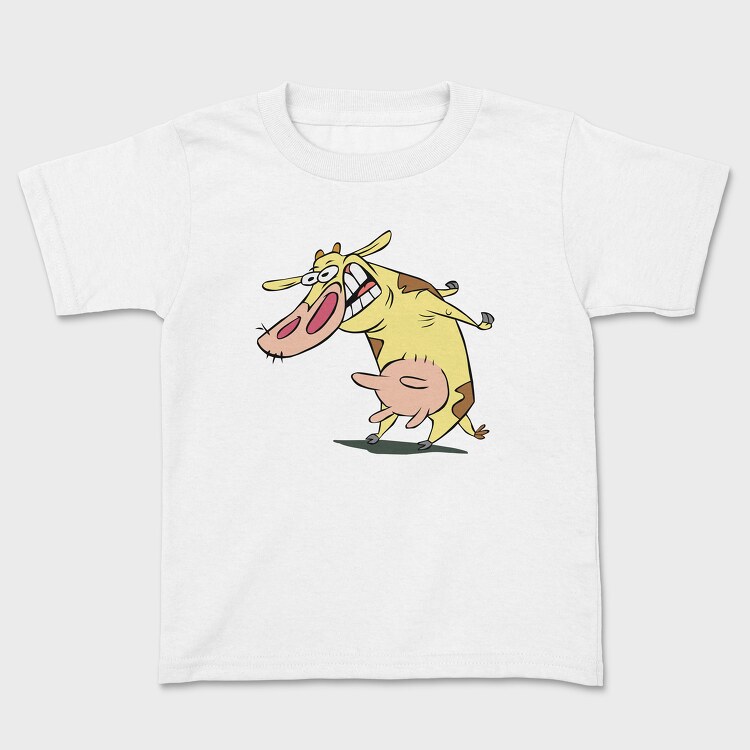 Tricou Copii, Cartoon Retro Cow and Chicken 1