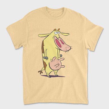 Cartoon Retro Cow and Chicken 2, Tricou Barbati (Unisex)