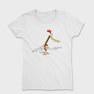 Cartoon Retro Cow and Chicken 4, Tricou Femei