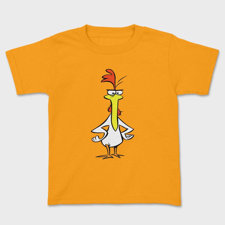 Tricou Copii, Cartoon Retro Cow and Chicken 6