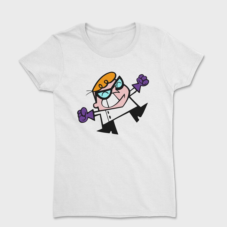 Tricou Femei, Cartoon Retro Dexter Laboratory 1