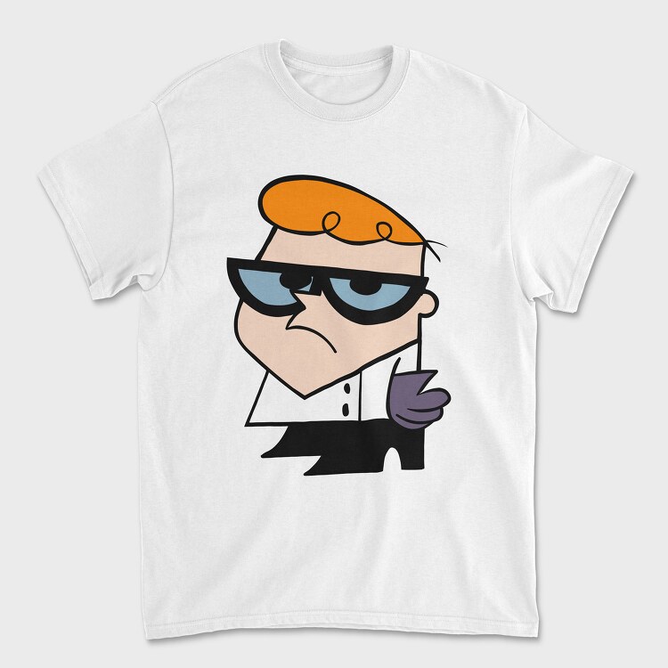 Tricou Barbati (Unisex), Cartoon Retro Dexter Laboratory 2