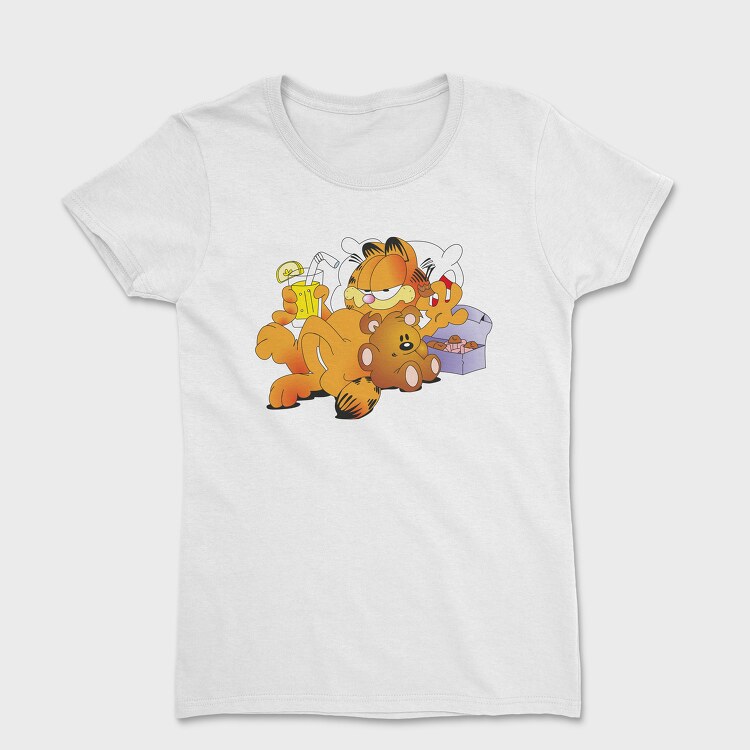 Tricou Femei, Cartoon Retro Garfield 4