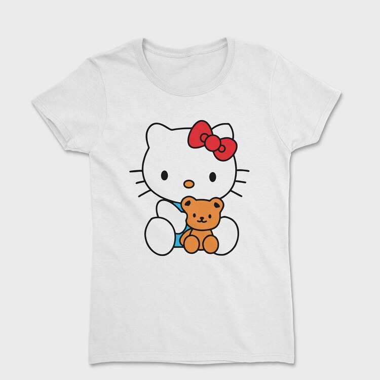 Tricou Femei, Cartoon Retro Hello Kitty 5