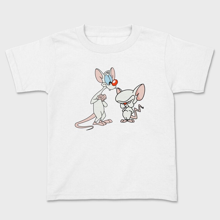 Tricou Copii, Cartoon Retro Pinky and Cerebro 3