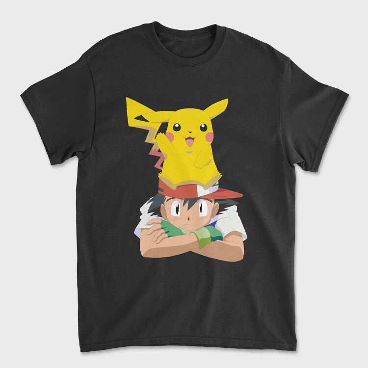 Tricou Barbati (Unisex), Cartoon Retro Pokemon 1