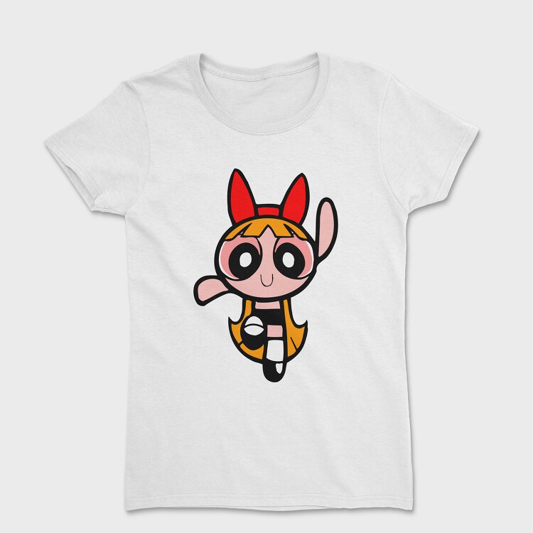 Tricou Femei, Cartoon Retro the Powerpuff Girls 5