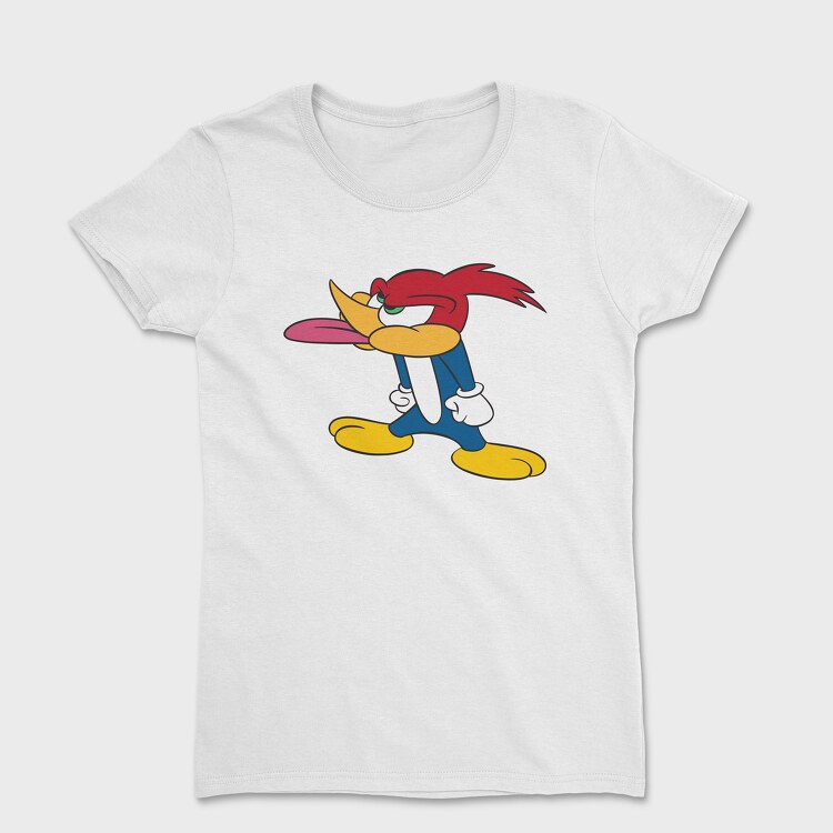 Tricou Femei, Cartoon Retro Woody Woodpecker 1