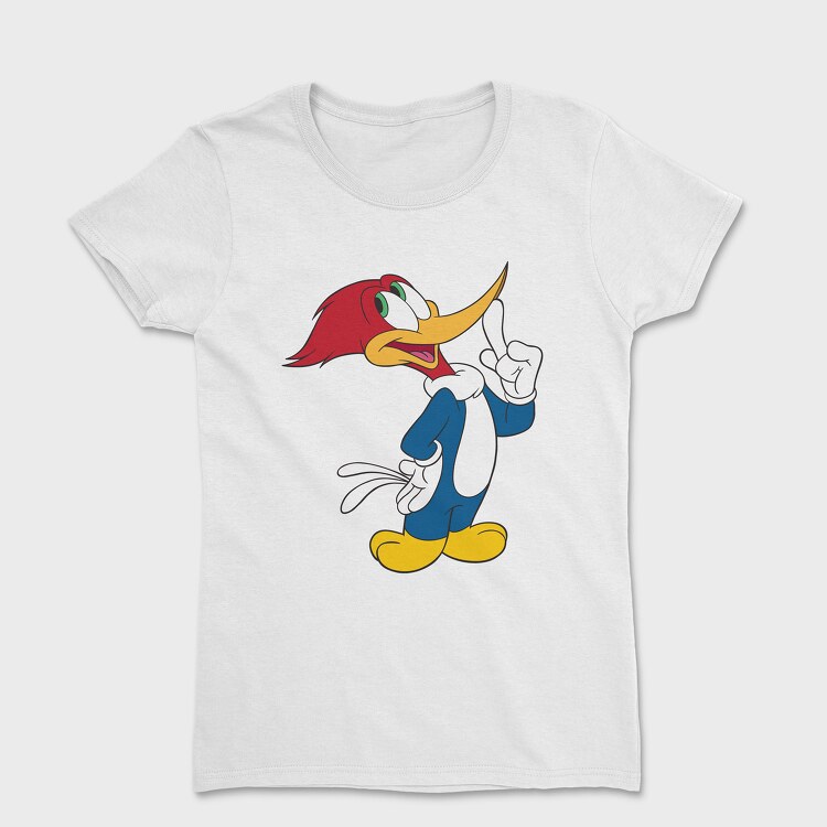 Tricou Femei, Cartoon Retro Woody Woodpecker 2