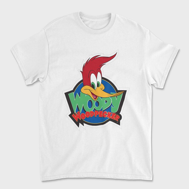 Tricou Barbati (Unisex), Cartoon Retro Woody Woodpecker 3