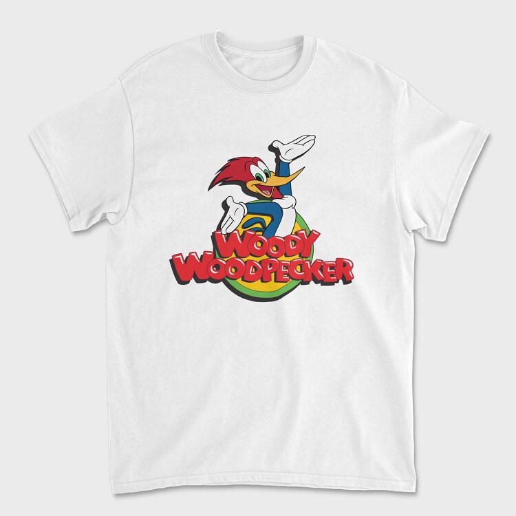 Tricou Barbati (Unisex), Cartoon Retro Woody Woodpecker 4