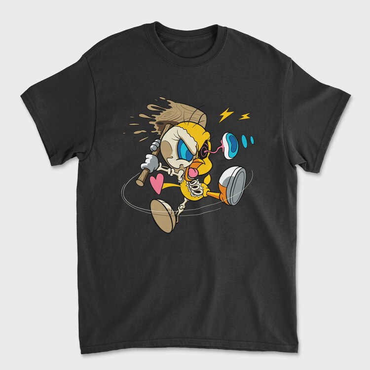 Tricou Barbati (Unisex), Crazy Tweety