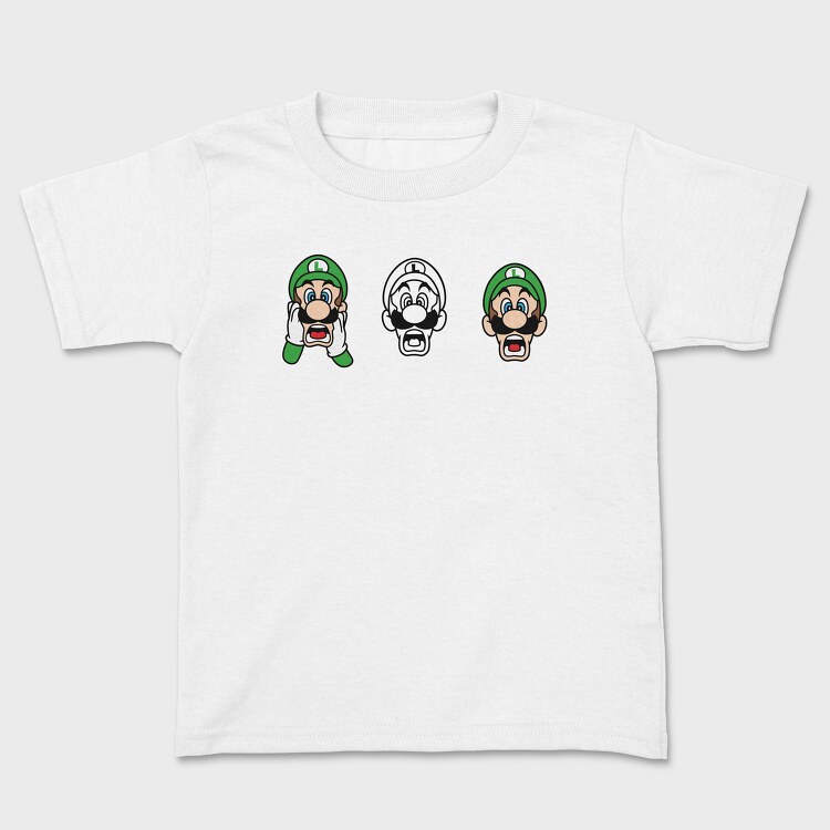 Luigi Scream 1 2, Tricou Copii