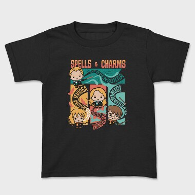 Tricou Copii, Spells and Charms Harry Potter