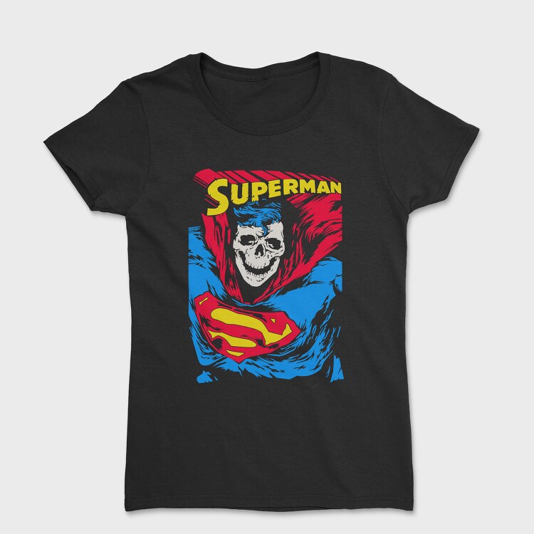 Tricou Femei, Superman Skull