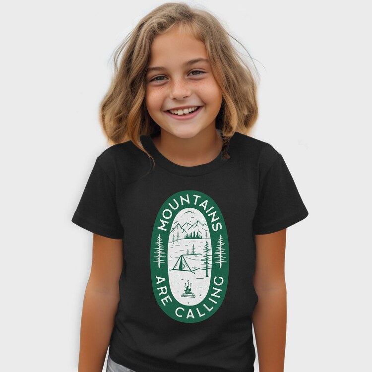 Mountains Are Calling Green, Tricou Copii