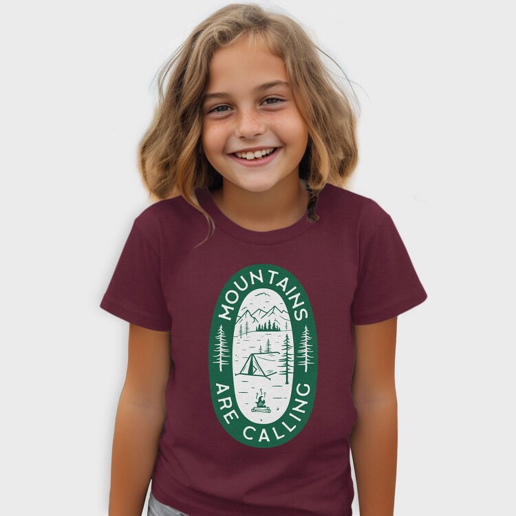 Mountains Are Calling Green, Tricou Copii