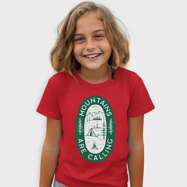 Mountains Are Calling Green, Tricou Copii