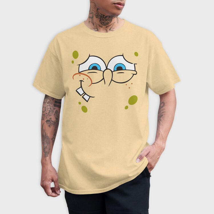 SpongeBob face 4, Tricou Barbati (Unisex)