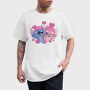 Stitch Love Heart, Tricou Barbati (Unisex)