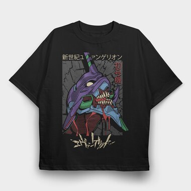 New Century Evangelion, Tricou Oversize Barbati (Unisex)