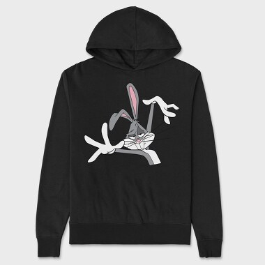 Angry Bugs Bunny, Hanorac Oversize Barbati (Unisex)