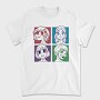 Anime Girl Faces, Tricou Barbati (Unisex)