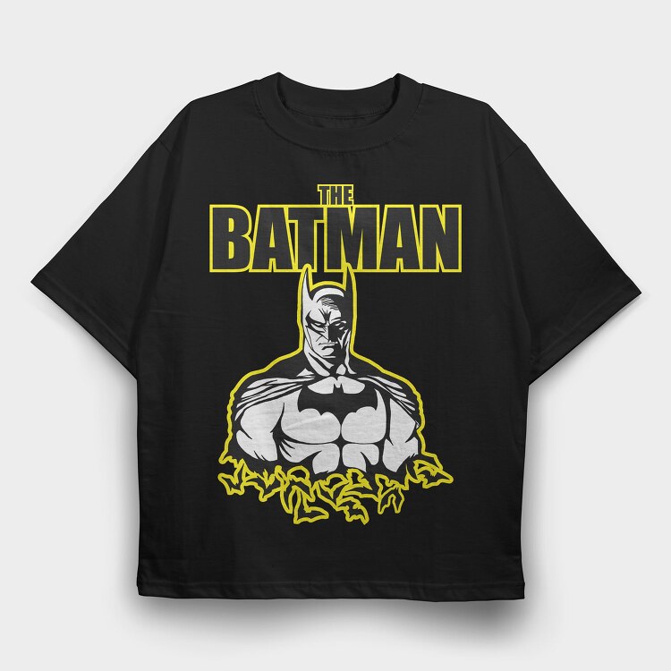 Batman Comic Style, Tricou Oversize Barbati (Unisex)