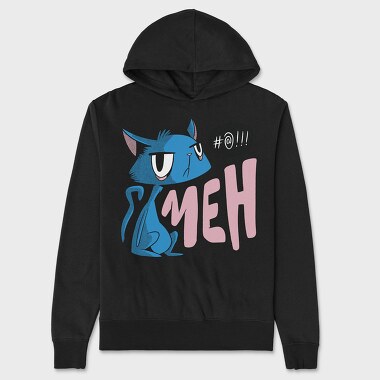 Blue Cat Meh, Hanorac Oversize Barbati (Unisex)
