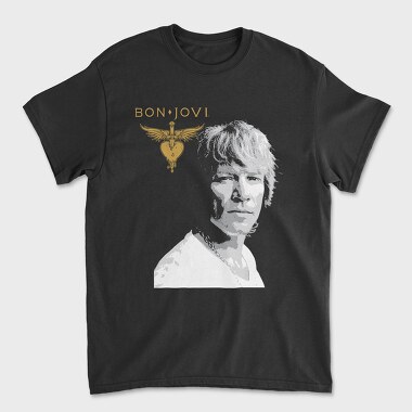 Bon Jovi Heart, Tricou Barbati (Unisex)