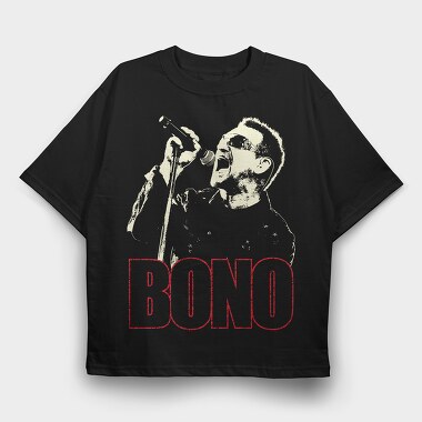 Bono Singin, Tricou Oversize Barbati (Unisex)