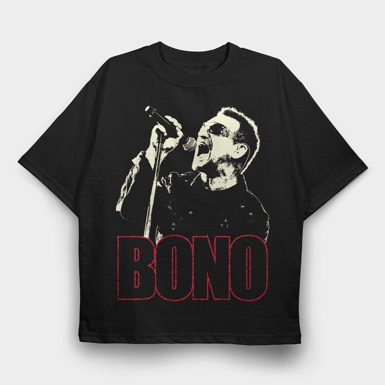 Bono Singin, Tricou Oversize Barbati (Unisex)