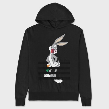 Bunny Carrot Chase, Hanorac Oversize Barbati (Unisex)