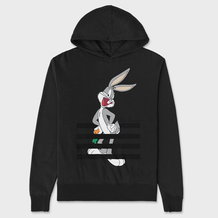Bunny Carrot Chase, Hanorac Oversize Barbati (Unisex)