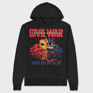 Captain America Civil War, Hanorac Oversize Barbati (Unisex)