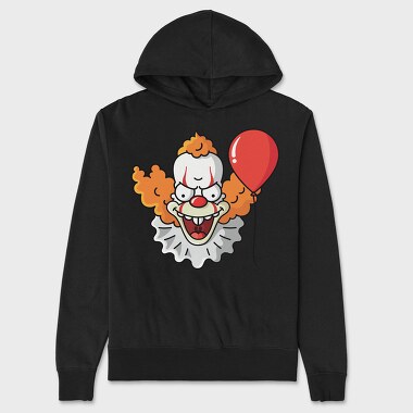 Clown Balloon Scream, Hanorac Oversize Barbati (Unisex)