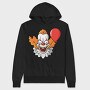 Clown Balloon Scream, Hanorac Oversize Barbati (Unisex)