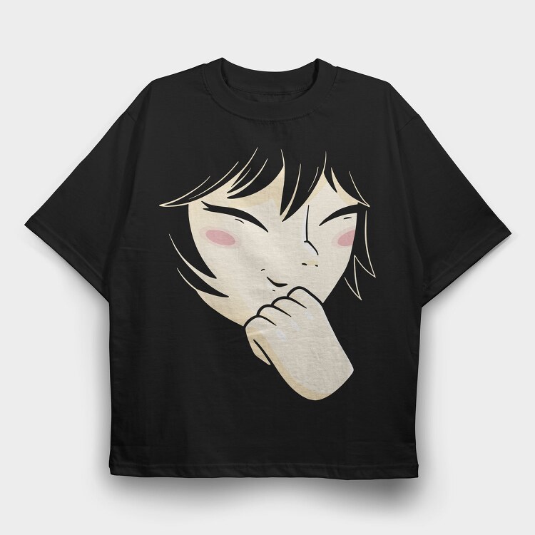 Crying Anime Boy, Tricou Oversize Barbati (Unisex)