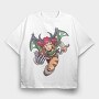 Demon Girl Hunt, Tricou Oversize Barbati (Unisex)