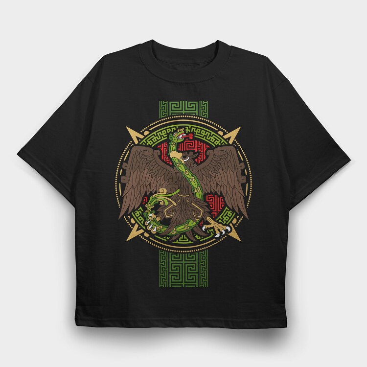 Eagle Serpent Symbol, Tricou Oversize Barbati (Unisex)