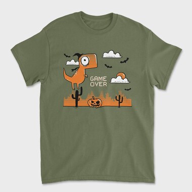 Game Over Dinosaur, Tricou Barbati (Unisex)