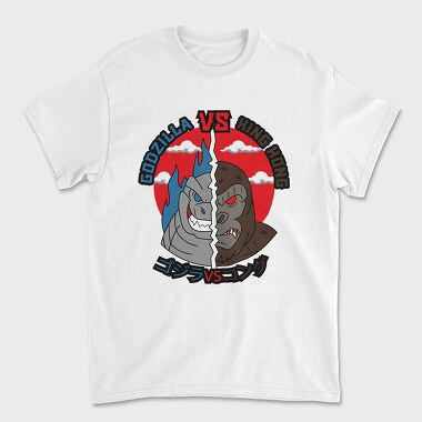 Godzilla Vs King Kong, Tricou Barbati (Unisex)